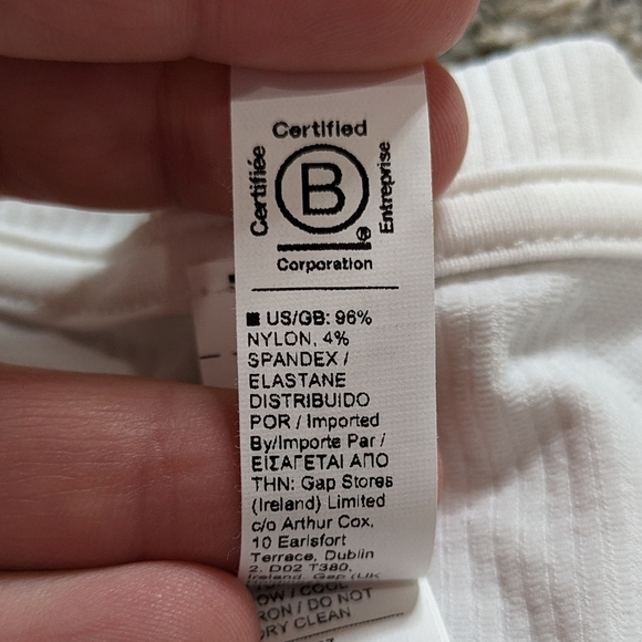 Athleta white Flurry Blizzard Rib long sleeve top S - Picture 9 of 9